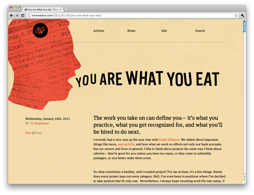 Trent Walton' Publishr blog